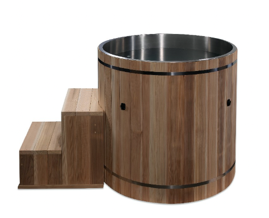 Dynamic Cold Therapy Barrel Spa Stainless Steel w/ Pacific Cedar Exterior & Chiller