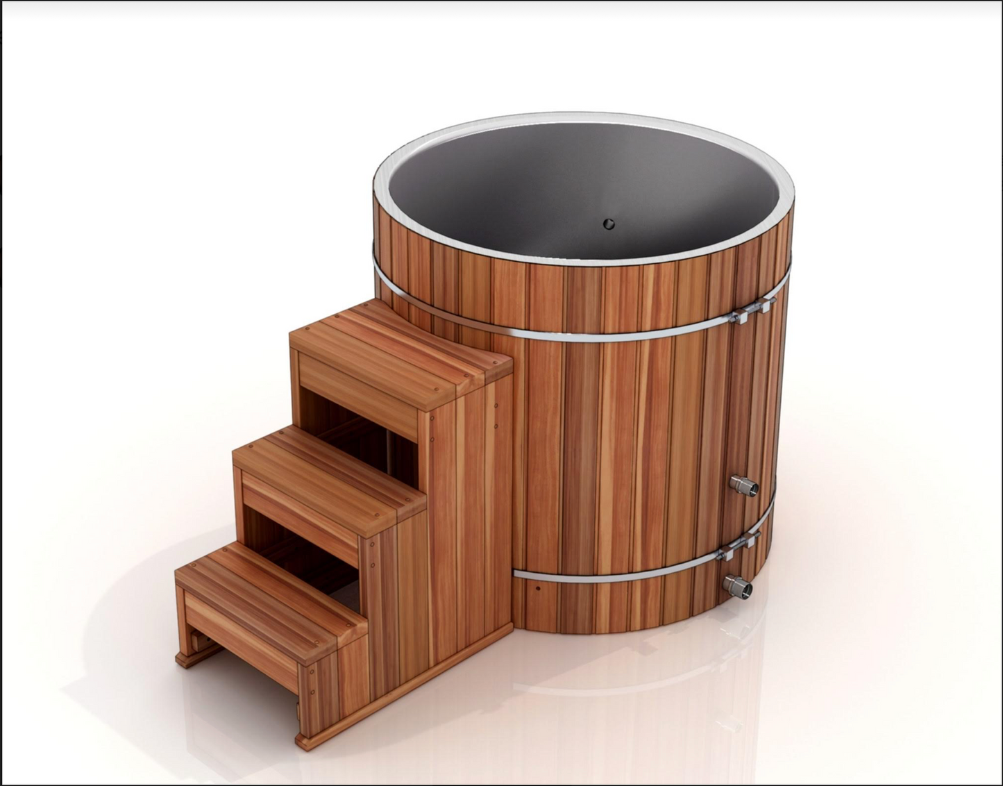 Dynamic Cold Therapy Barrel Spa Stainless Steel w/ Pacific Cedar Exterior & Chiller