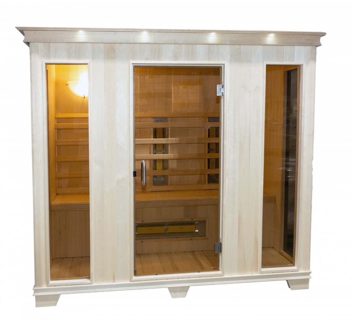 TheraSauna TS8753UF Four Person Straight Bench Infrared Health Sauna