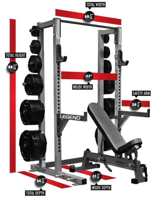 Legend Performance Series Half Cage Dimensions
