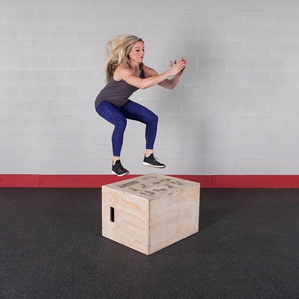 3-in-1 Wooden Plyo Box by Body Solid