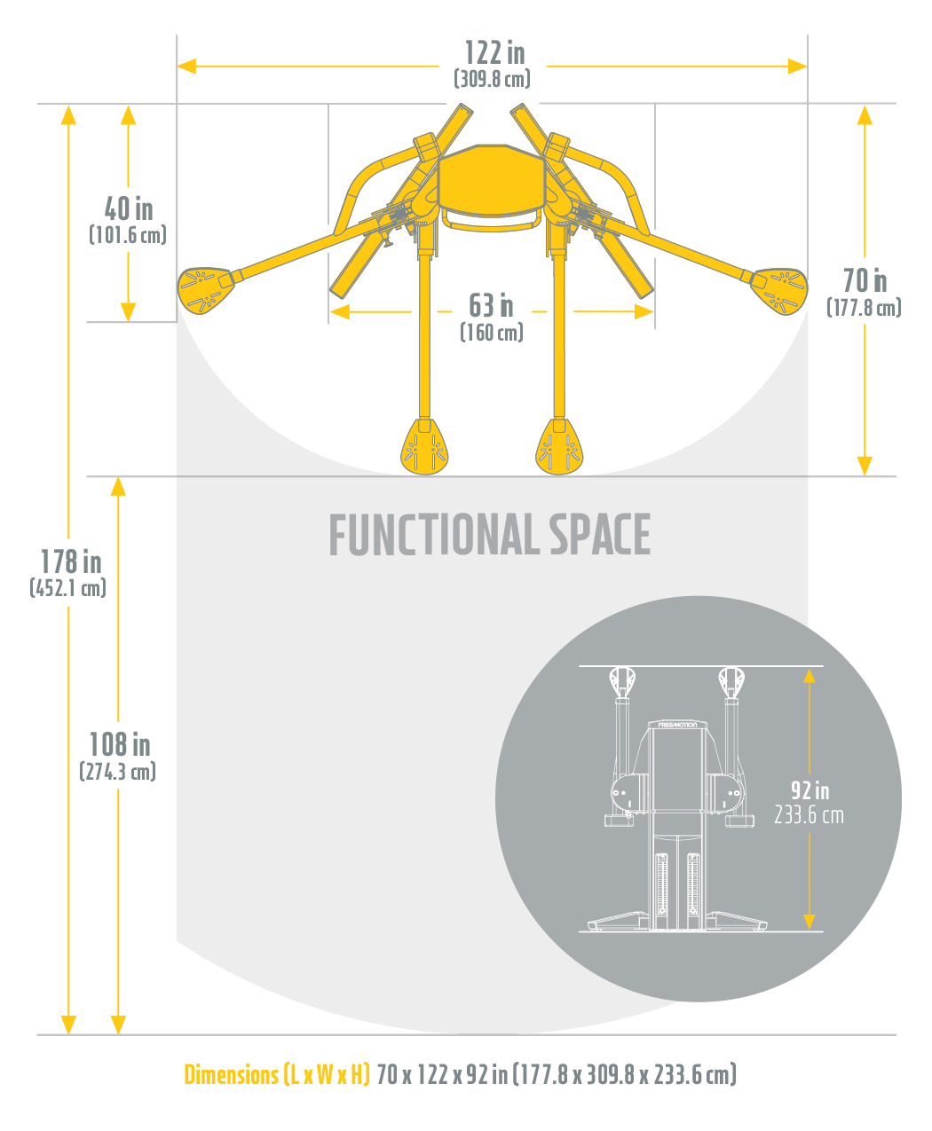 FreeMotion G624 Dual Cable Cross Functional Trainer