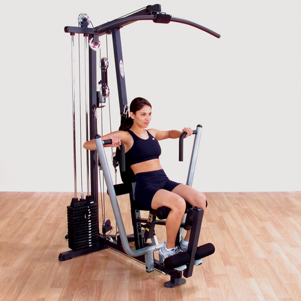 Woman Using the Body-Solid G1S Home Gym