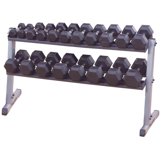 Body-Solid GDR60 62" Wide 2 Tier Dumbbell Rack by Body Basics