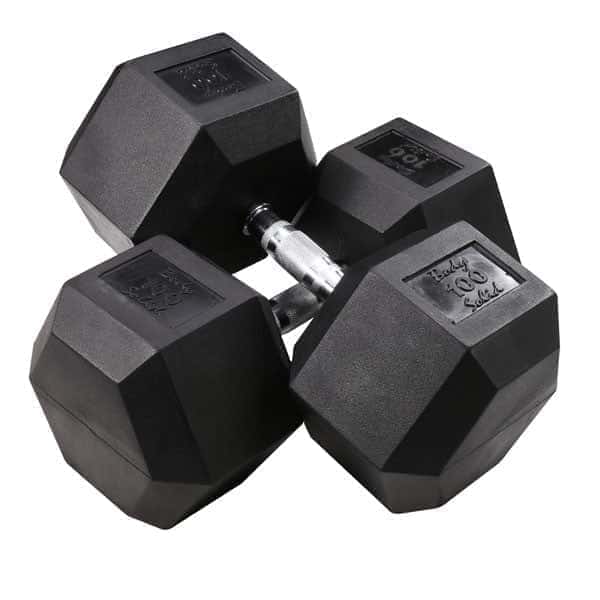 Body Solid SDR Rubber Coated Dumbbells by Body Basics