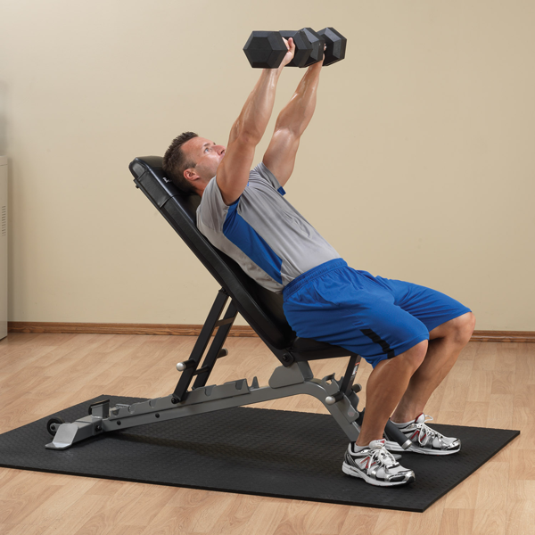 Body Solid SFID325 Pro Clubline Flat Incline Decline Bench by Body Basics