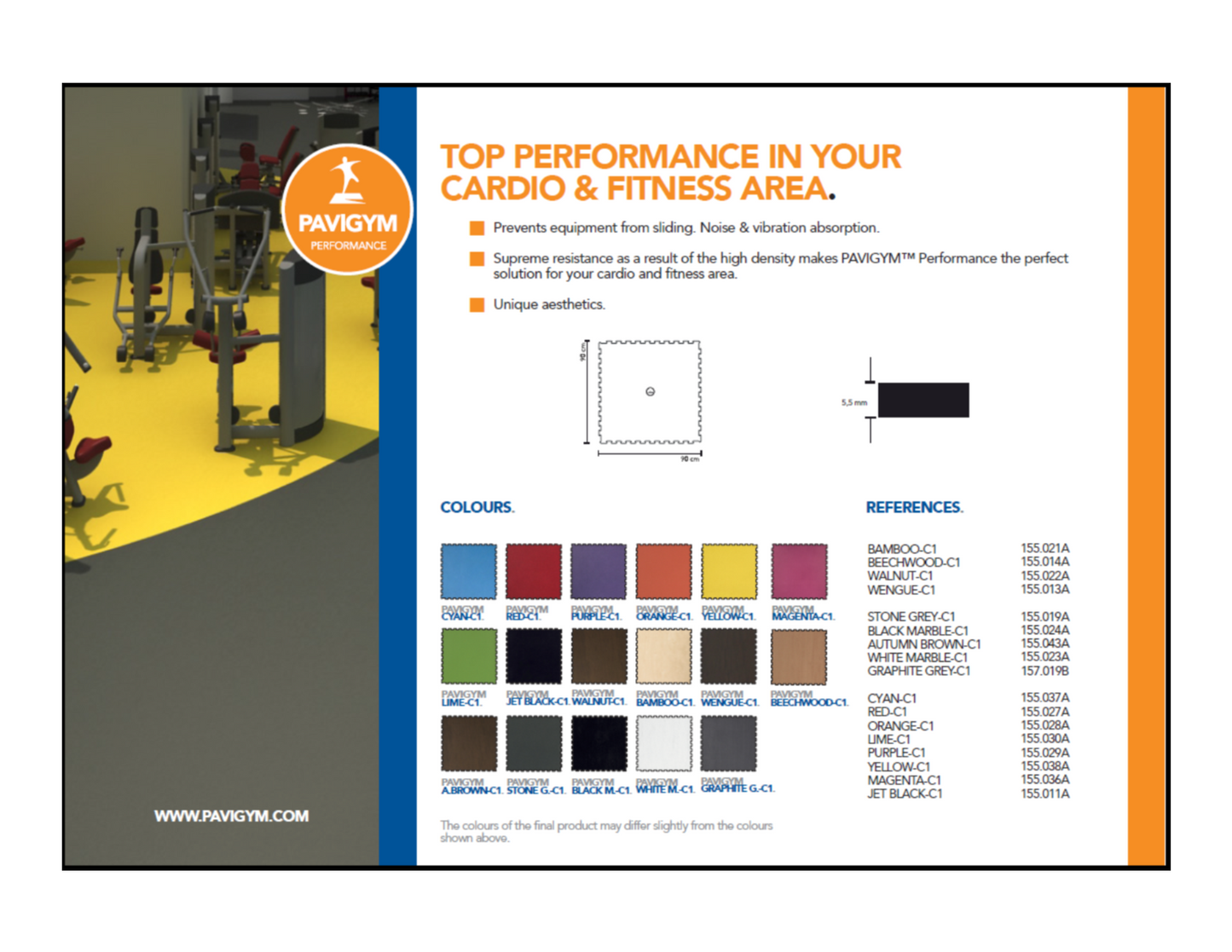 Pavigym Perfomance Flooring by Body Basics