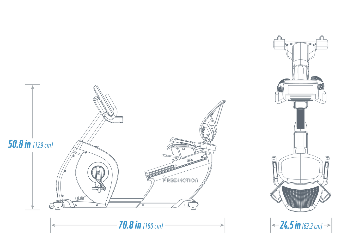 FreeMotion r8.9b Recumbent Bike