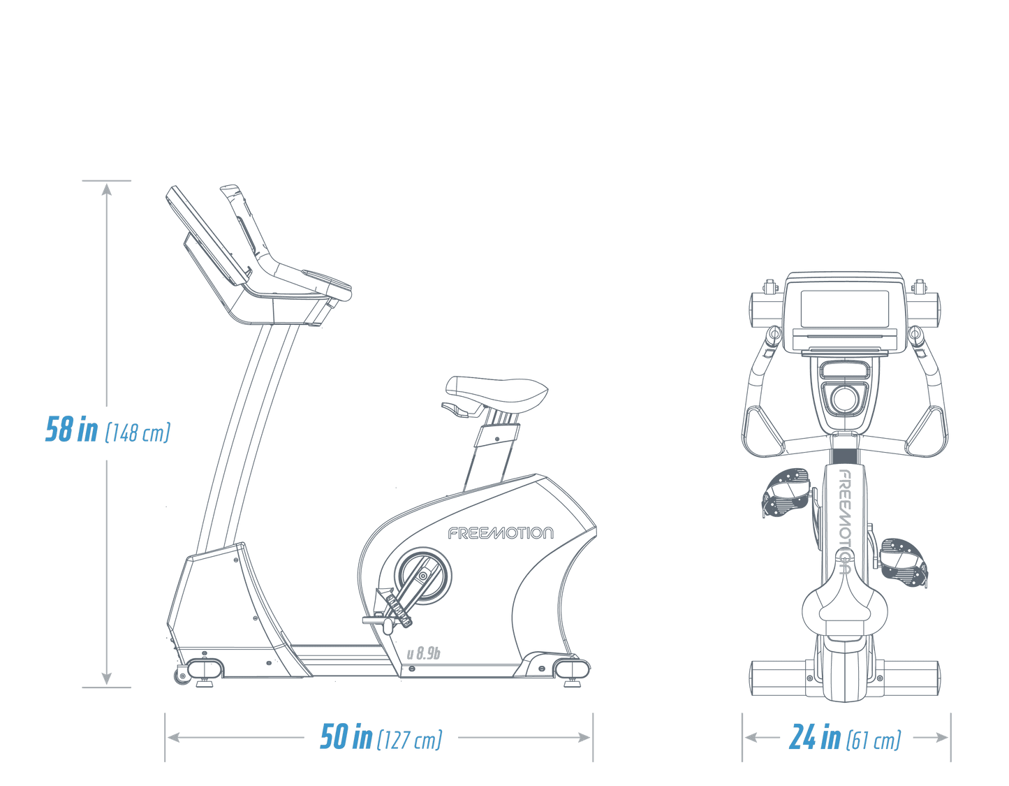 FreeMotion u8.9b Upright Bike
