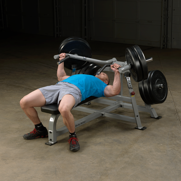 Man using Body-Solid Leverage Bench Press
