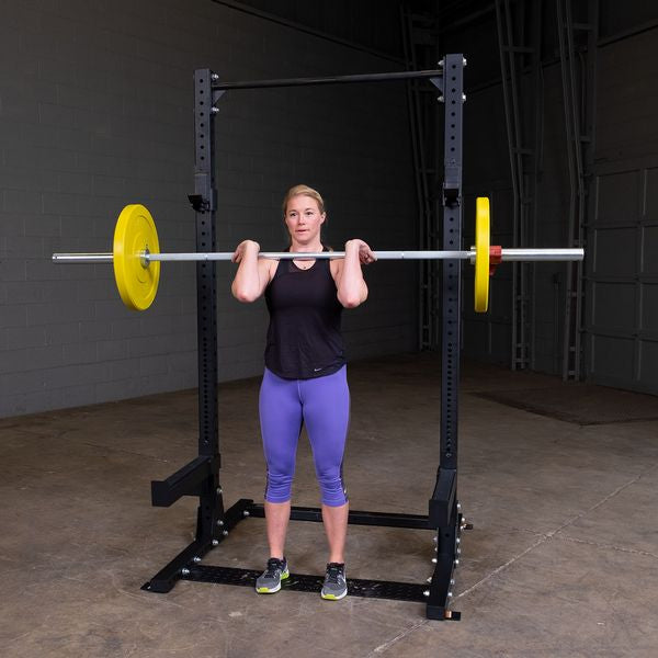 Body-solid SPR500 Half Rack with girl | Body Basics