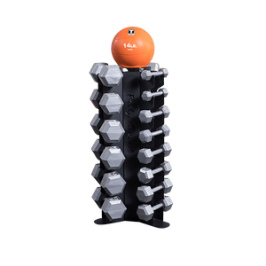 Body Solid GDR80B 3-Sided Vertical Dumbbell Rack