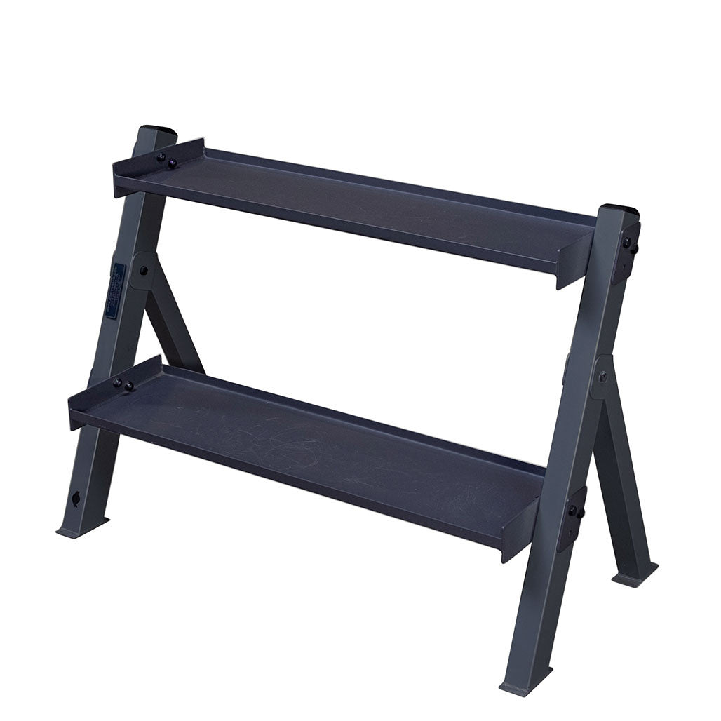 Body-Solid GDKR100B Dumbbell & Kettlebell Rack by Body Basics