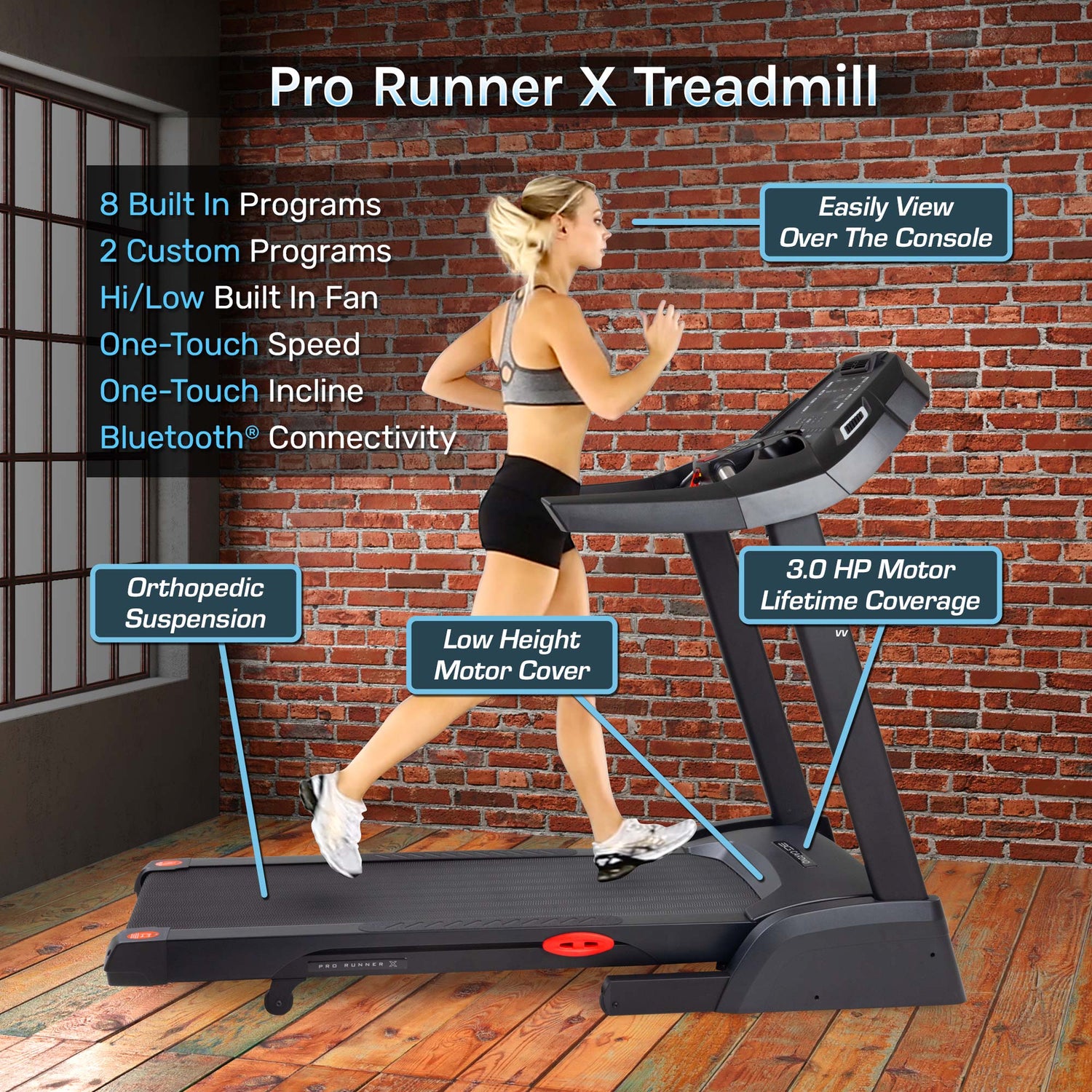3G Cardio Pro Runner X Treadmill by Body Basics
