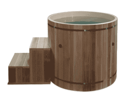 Dynamic Cold Therapy Barrel Spa Plastic w/ Pacific Cedar Exterior & Chiller