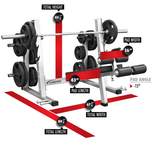 Legend Pro Series Olympic Decline Bench Dimensions