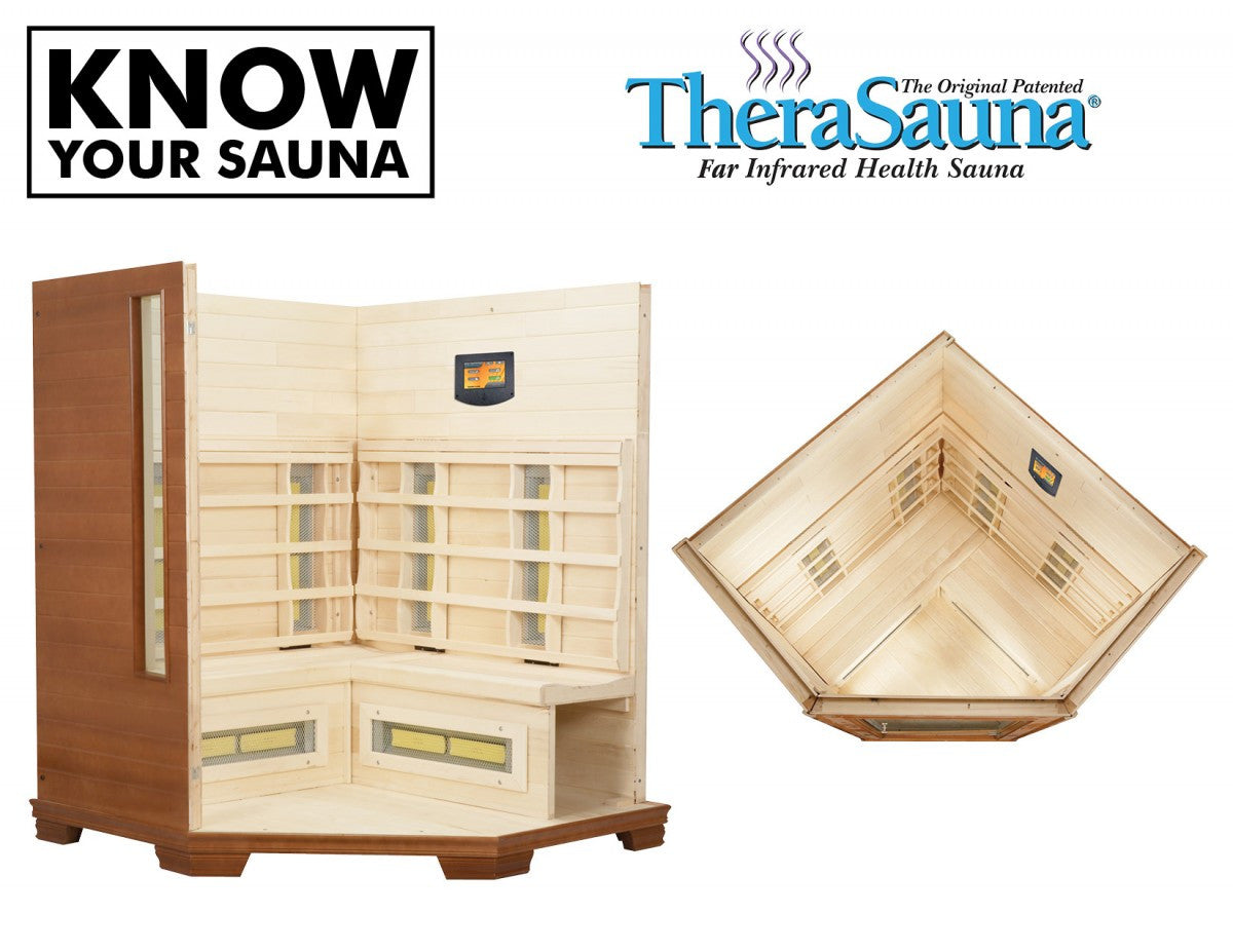 TheraSauna TS6439 Three Person Infrared Health Corner Sauna