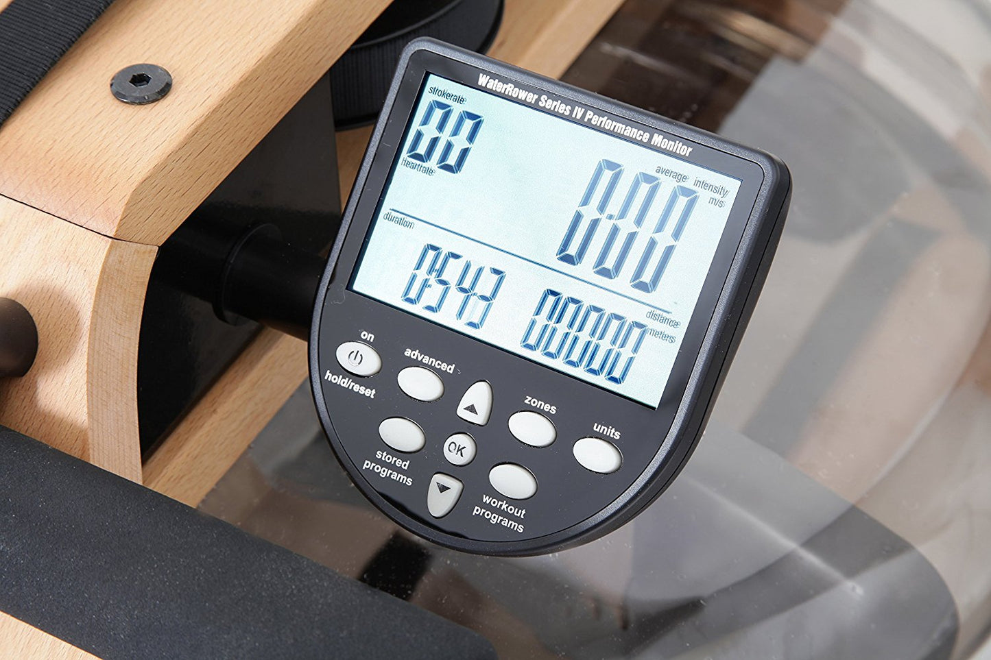 Water Rower Natural Beechwood Rowing Machine with S4 Monitor