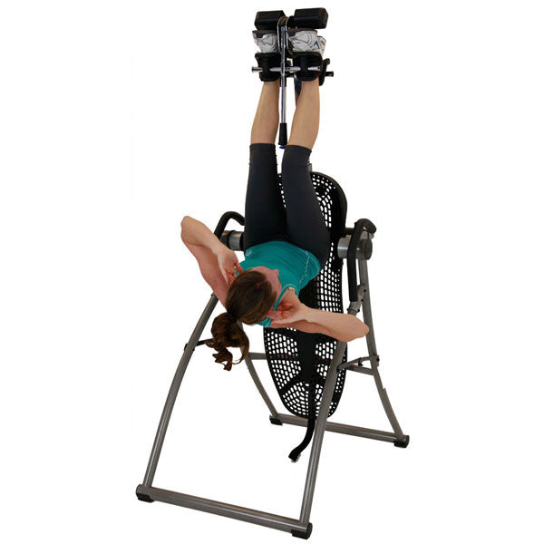 Woman Using Teeter Contour Inversion Table