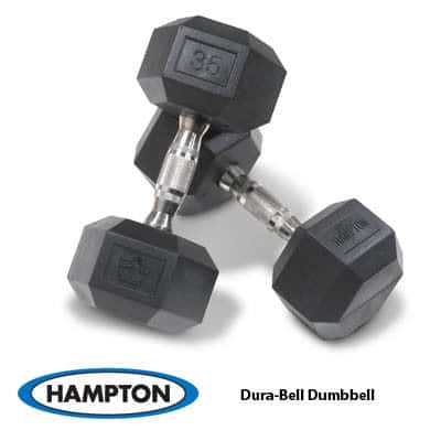 Hampton Urethane Durabell Dumbbells (Pairs) by Body Basics