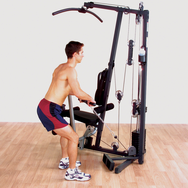 Man Using The Body-Solid G1S Home Gym