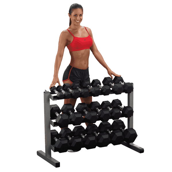 Body-Solid GDR363 40" Wide 3 Tier Dumbbell Rack by Body Basics