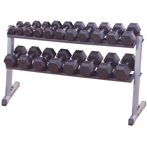 Body-Solid GDR60 62" Wide 2 Tier Dumbbell Rack by Body Basics
