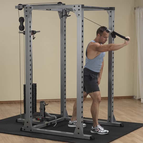 Body solid power rack discount with lat pulldown