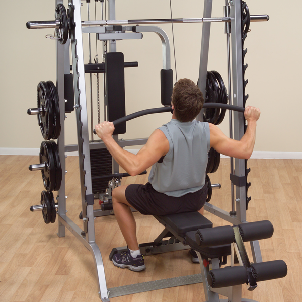 Body Solid GS348QP4 Series 7 Smith Machine Complete Package by Body Basics