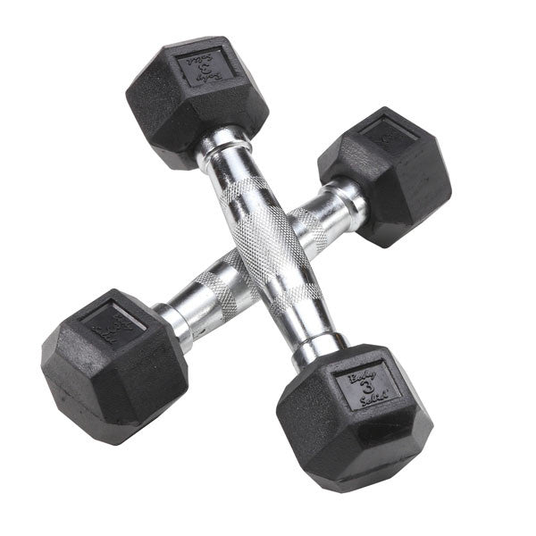 Body Solid SDR Rubber Coated Dumbbells by Body Basics