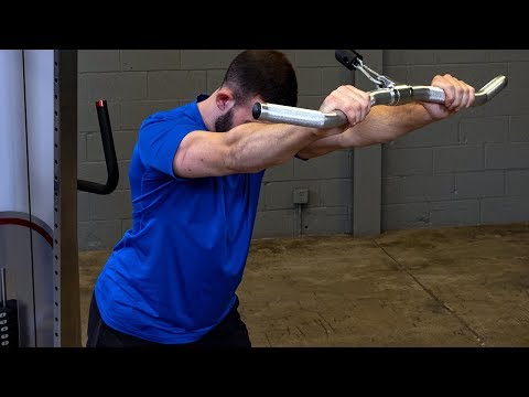 Video Of A Man Using the Body-Solid Aluminum Revolving Straight Bar