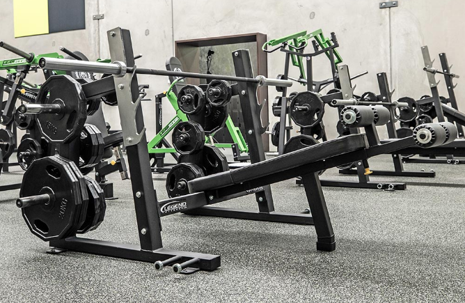 Legend Pro Series Olympic Decline Bench In A Gym